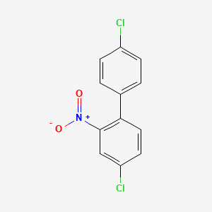 molecular formula C12H7Cl2NO2 B12563871 4,4'-Dichloro-2-nitro-1,1'-biphenyl CAS No. 192942-45-3
