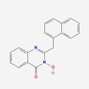 molecular formula C19H14N2O2 B12563887 3-Hydroxy-2-[(naphthalen-1-yl)methyl]quinazolin-4(3H)-one CAS No. 144098-65-7