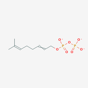 molecular formula C9H15O7P2-3 B12563894 [7-Methylocta-2,6-dienoxy(oxido)phosphoryl] phosphate CAS No. 192512-68-8