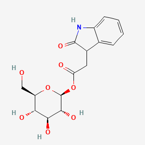 molecular formula C16H19NO8 B1256390 2-oxindole-3-acetyl-beta-D-glucose 