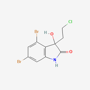 molecular formula C10H8Br2ClNO2 B12563915 Agn-PC-0JU859 CAS No. 184587-78-8
