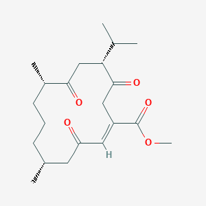 molecular formula C21H32O5 B1256392 Methyl tortuosoate 