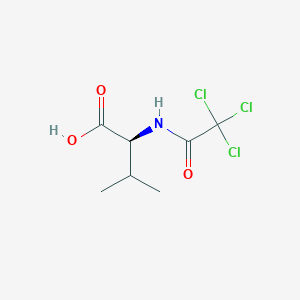 molecular formula C7H10Cl3NO3 B12563930 N-(Trichloroacetyl)-L-valine CAS No. 165058-55-9