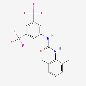 molecular formula C17H14F6N2O B12563968 N-[3,5-Bis(trifluoromethyl)phenyl]-N'-(2,6-dimethylphenyl)urea CAS No. 192049-23-3