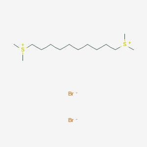 molecular formula C14H32Br2S2 B12563975 (Decane-1,10-diyl)bis(dimethylsulfanium) dibromide CAS No. 144337-02-0