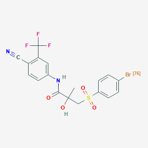 molecular formula C18H14BrF3N2O4S B1256399 4-[76Br]bromobicalutamide 