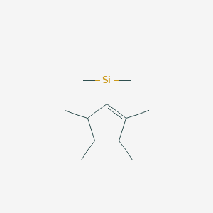 molecular formula C12H22Si B12564024 Trimethyl(2,3,4,5-tetramethylcyclopenta-1,3-dien-1-yl)silane CAS No. 194241-50-4