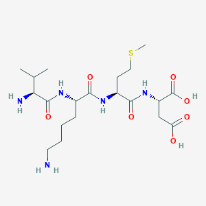 molecular formula C20H37N5O7S B12564054 L-Valyl-L-lysyl-L-methionyl-L-aspartic acid CAS No. 264922-80-7