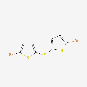 molecular formula C8H4Br2S3 B12564059 Thiophene, 2,2'-thiobis[5-bromo- CAS No. 183117-15-9