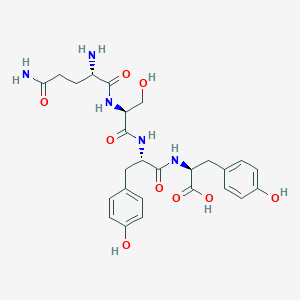 molecular formula C26H33N5O9 B12564073 L-Glutaminyl-L-seryl-L-tyrosyl-L-tyrosine CAS No. 300683-01-6