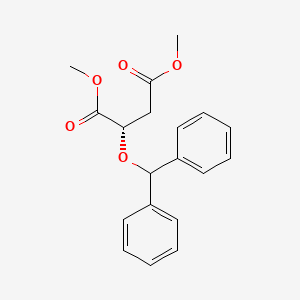 molecular formula C19H20O5 B12564126 Dimethyl (2S)-2-(diphenylmethoxy)butanedioate CAS No. 190510-40-8