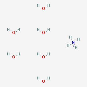 molecular formula H16NO6+ B12564175 Azanium;hexahydrate CAS No. 201473-53-2