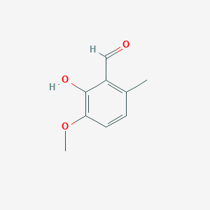 molecular formula C9H10O3 B12564205 Benzaldehyde, 2-hydroxy-3-methoxy-6-methyl- CAS No. 143261-05-6