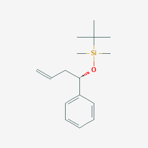 molecular formula C16H26OSi B12564309 Silane, (1,1-dimethylethyl)dimethyl[[(1S)-1-phenyl-3-butenyl]oxy]- CAS No. 183620-66-8