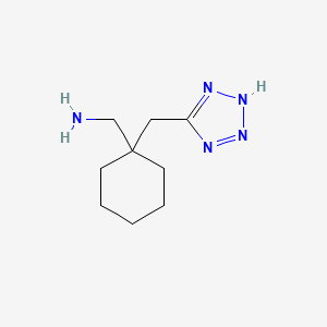 molecular formula C9H17N5 B12564314 [1-(2H-tetrazol-5-ylmethyl)cyclohexyl]methanamine CAS No. 227625-05-0