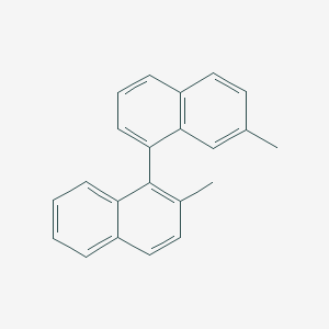 molecular formula C22H18 B12564391 1,1'-Binaphthalene, 2,7'-dimethyl- CAS No. 165256-40-6