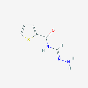 molecular formula C6H7N3OS B12564395 N-[(E)-hydrazinylidenemethyl]thiophene-2-carboxamide 
