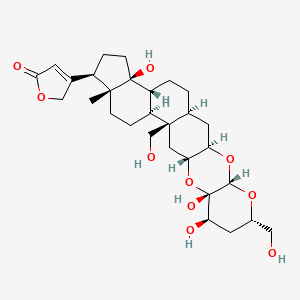 molecular formula C29H42O10 B1256440 12-Dehydroxyghalakinoside 
