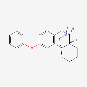 molecular formula C23H27NO B1256445 3-Phenoxy-17-methylmorphinan 