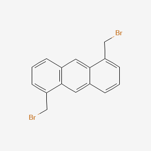 molecular formula C16H12Br2 B12564516 1,5-Bis(bromomethyl)anthracene CAS No. 144344-01-4