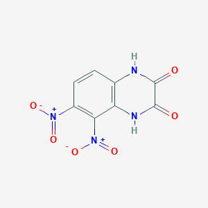 molecular formula C8H4N4O6 B12564524 5,6-Dinitro-1,4-dihydroquinoxaline-2,3-dione CAS No. 144028-86-4