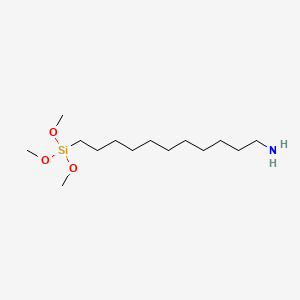 molecular formula C14H33NO3Si B1256455 11-Aminoundecyltrimethoxysilane 