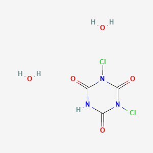 molecular formula C3H5Cl2N3O5 B12564550 Cyanuric acid dichloride dihydrate CAS No. 219621-27-9