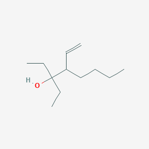 molecular formula C12H24O B12564558 4-Ethenyl-3-ethyloctan-3-ol CAS No. 189394-12-5