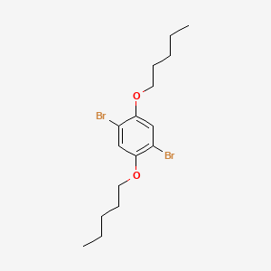 molecular formula C16H24Br2O2 B12564559 1,4-Dibromo-2,5-bis(pentyloxy)benzene CAS No. 187326-96-1