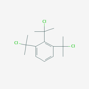 molecular formula C15H21Cl3 B12564568 1,2,3-Tris(2-chloropropan-2-yl)benzene CAS No. 303108-14-7