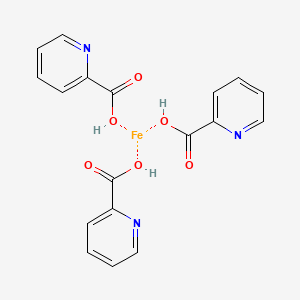 molecular formula C18H15FeN3O6 B1256457 iron(III) picolinate 