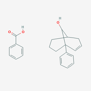 molecular formula C22H24O3 B12564767 Benzoic acid;1-phenylbicyclo[3.3.1]non-2-en-9-ol CAS No. 143361-22-2