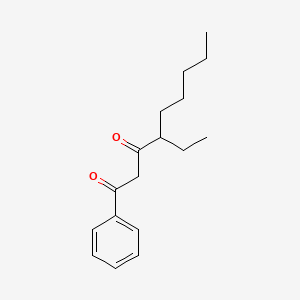 molecular formula C17H24O2 B12564777 4-Ethyl-1-phenylnonane-1,3-dione CAS No. 194664-69-2
