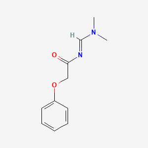 molecular formula C11H14N2O2 B12564801 N-[(E)-(Dimethylamino)methylidene]-2-phenoxyacetamide CAS No. 199445-55-1