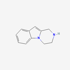 molecular formula C12H16N2O3S B1256481 1,2,3,4-Tetrahydropyrazino[1,2-a]indole CAS No. 41838-39-5