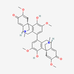 molecular formula C38H40N2O8 B1256489 Saludimerine A 