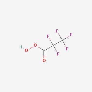 molecular formula C3HF5O3 B12564980 Pentafluoropropaneperoxoic acid CAS No. 159219-31-5