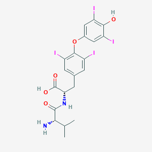 molecular formula C20H20I4N2O5 B12564986 L-Valyl-O-(4-hydroxy-3,5-diiodophenyl)-3,5-diiodo-L-tyrosine CAS No. 264887-51-6