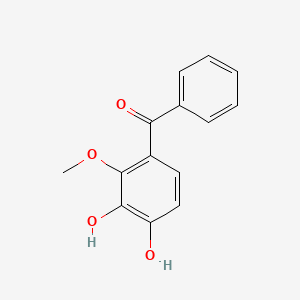 molecular formula C14H12O4 B12564988 Methanone, (3,4-dihydroxy-2-methoxyphenyl)phenyl- CAS No. 177703-29-6
