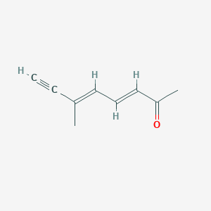 molecular formula C9H10O B125650 (3E,5E)-6-Methylocta-3,5-dien-7-yn-2-one CAS No. 140472-19-1