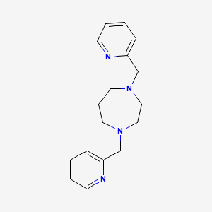 molecular formula C17H22N4 B12565029 1,4-Bis[(pyridin-2-yl)methyl]-1,4-diazepane CAS No. 306971-01-7