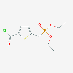 molecular formula C10H14ClO4PS B12565158 Diethyl {[5-(chlorocarbonyl)thiophen-2-yl]methyl}phosphonate CAS No. 192723-80-1