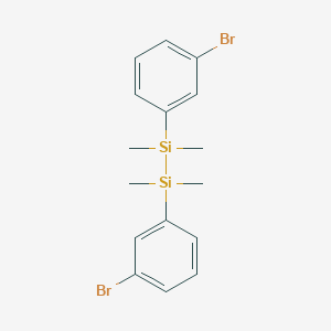 molecular formula C16H20Br2Si2 B12565182 1,2-Bis(3-bromophenyl)-1,1,2,2-tetramethyldisilane CAS No. 143952-73-2