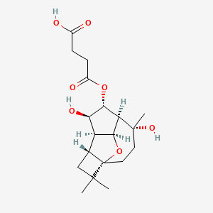 molecular formula C19H28O7 B1256520 Punctaporonin C 