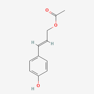 molecular formula C11H12O3 B1256523 trans-Coumaryl acetate 