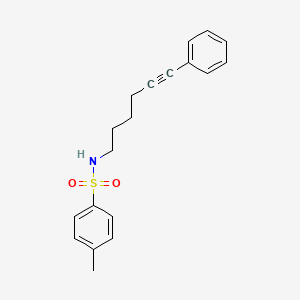 molecular formula C19H21NO2S B12565250 Benzenesulfonamide, 4-methyl-N-(6-phenyl-5-hexynyl)- CAS No. 234092-62-7