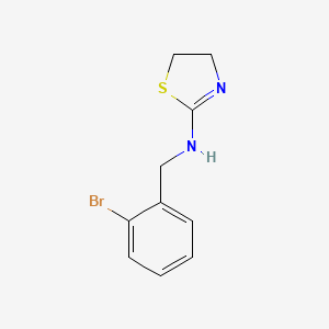 molecular formula C10H11BrN2S B12565410 2-[(2-Bromobenzyl)amino]-2-thiazoline 