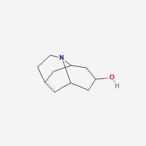 molecular formula C10H17NO B12565445 Octahydro-2H-2,6-methanoquinolizin-8-ol CAS No. 143285-79-4
