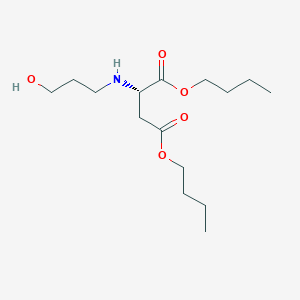 molecular formula C15H29NO5 B12565450 Dibutyl N-(3-hydroxypropyl)-L-aspartate CAS No. 184426-44-6