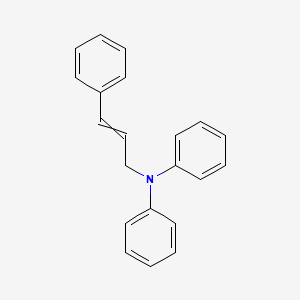 molecular formula C21H19N B12565497 N-Phenyl-N-(3-phenylprop-2-en-1-yl)aniline CAS No. 195614-89-2